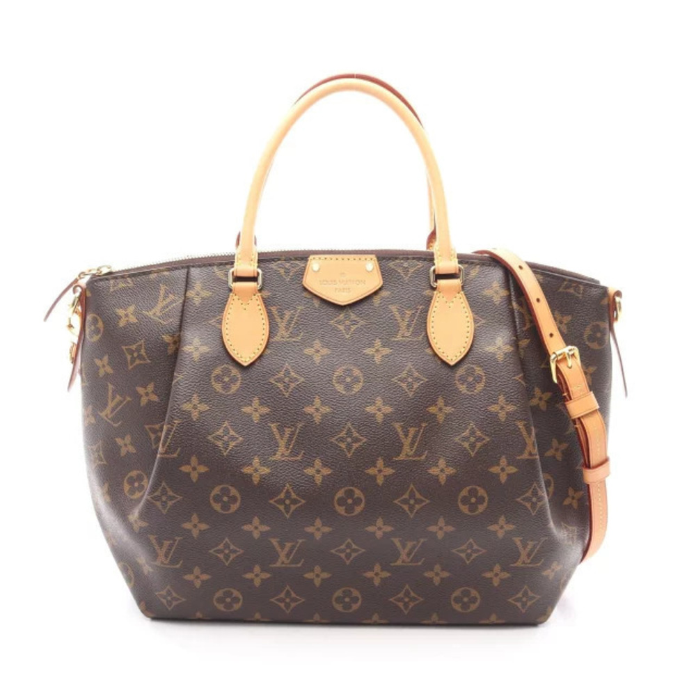 Louis Vuitton Turenne Monogram Handbag Canvas Leather Brown